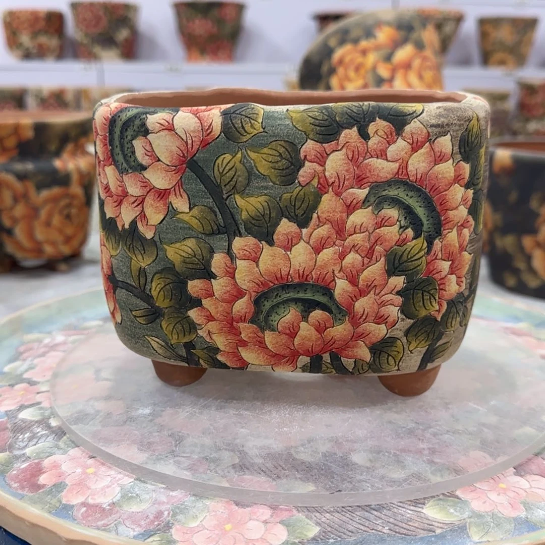 红陶幸**度精品多肉花盆精品多肉花盆