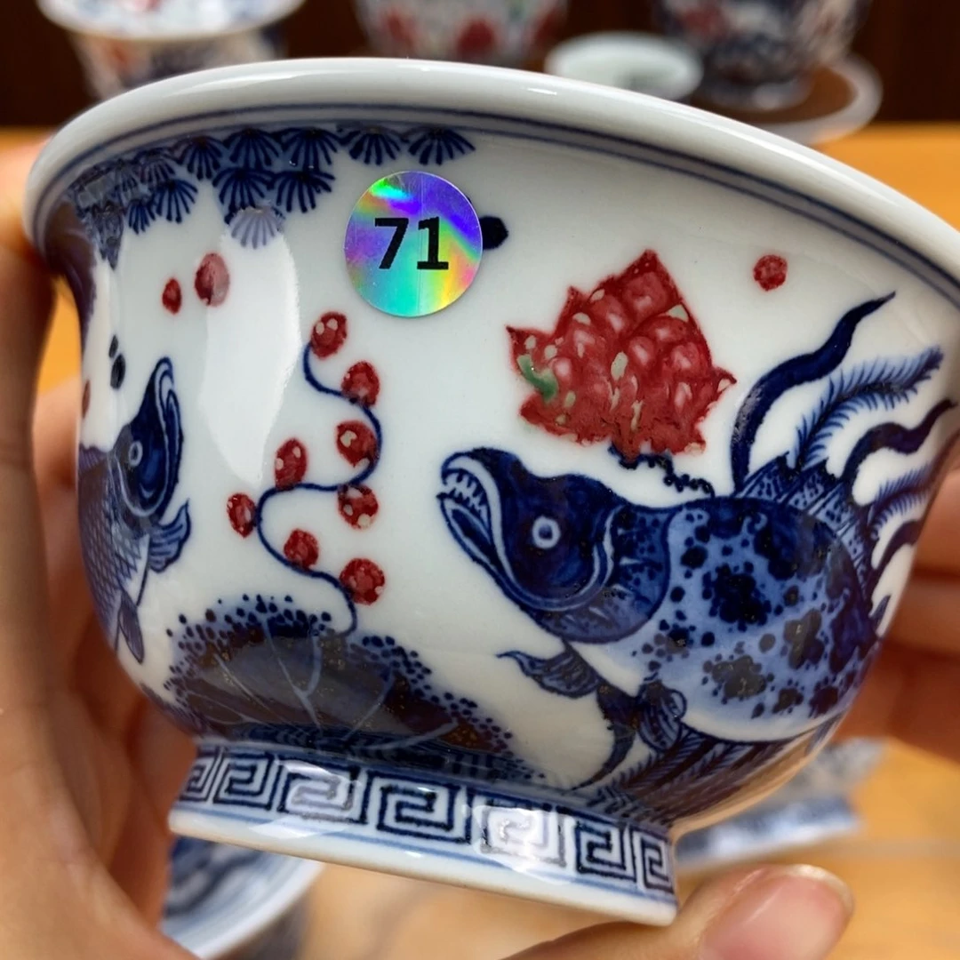 手绘现代茶具非古董