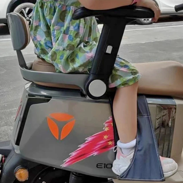 骑行宝妈带娃改装踏板摩托电动车后座儿童布脚踏简易儿童座椅新品