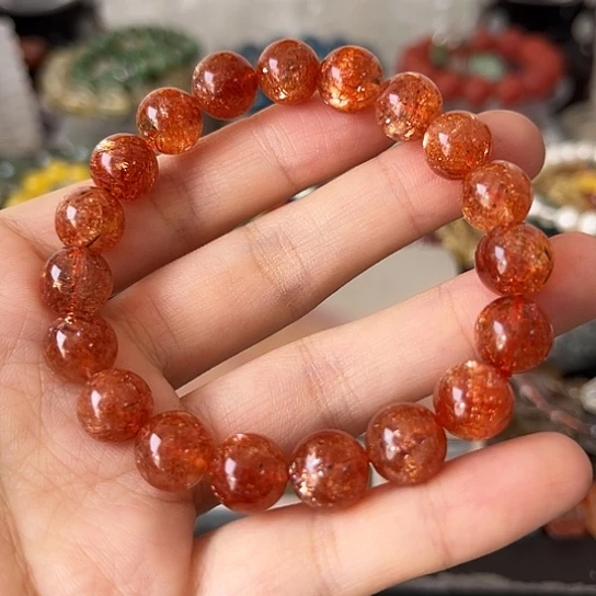 日光石手链未镶嵌矿坑