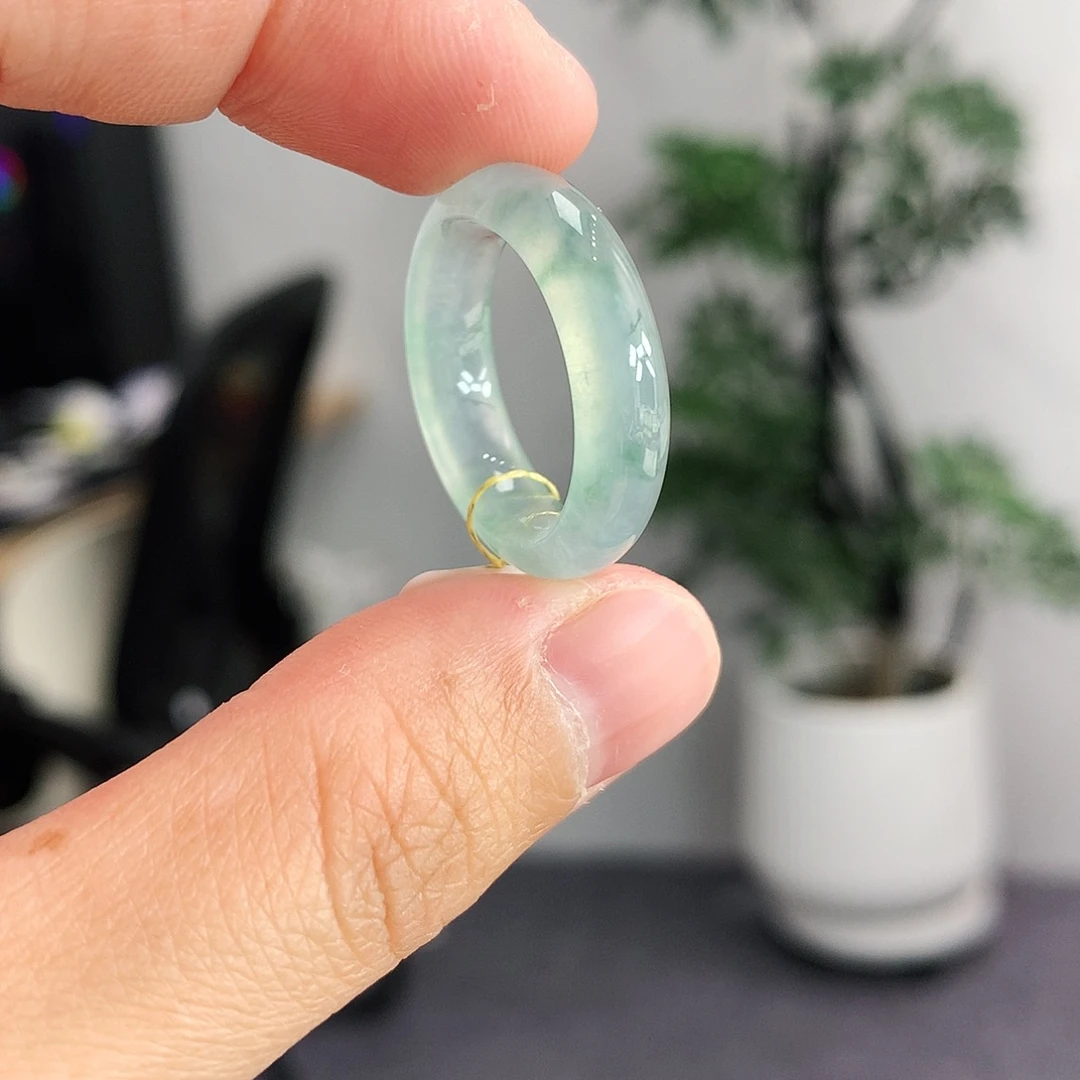 翡翠未镶嵌戒指13-14号