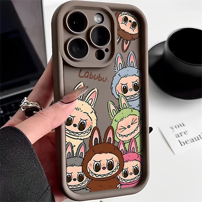 围观小怪兽适用iphone16苹果手机壳15promax金刚砂14软13全包1211