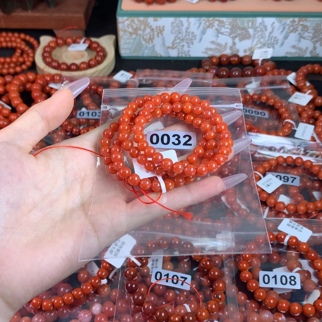 南红玛瑙手链未镶嵌0032