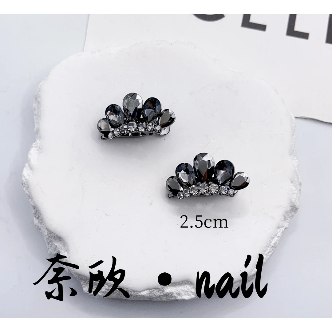【奈欧·NAIL】设计师系列6747皇冠鸭嘴夹百搭气质一对装