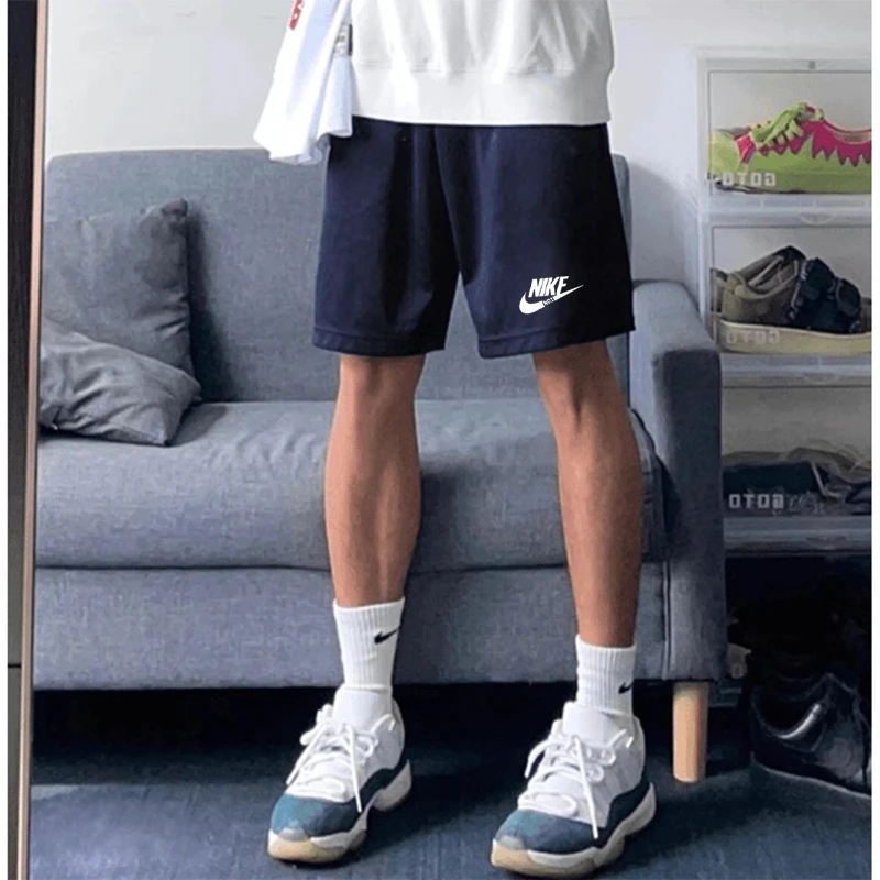 一折专区丨奥莱折扣丨网眼短裤男士夏季美式宽松运动速干四分裤潮