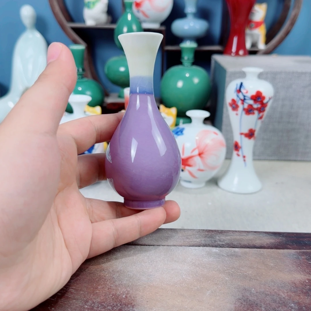 陶瓷手工小花器摆件