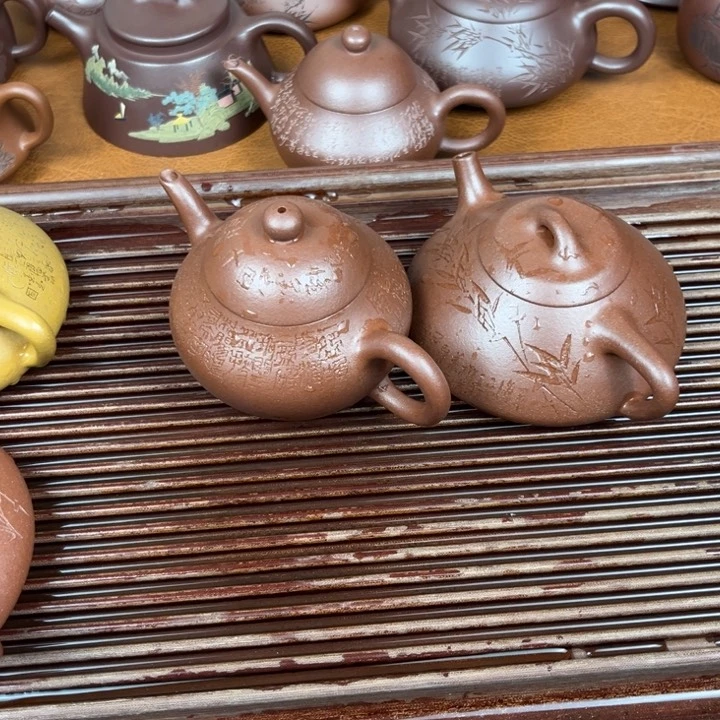 紫砂茶壶鸿**头紫砂壶两个