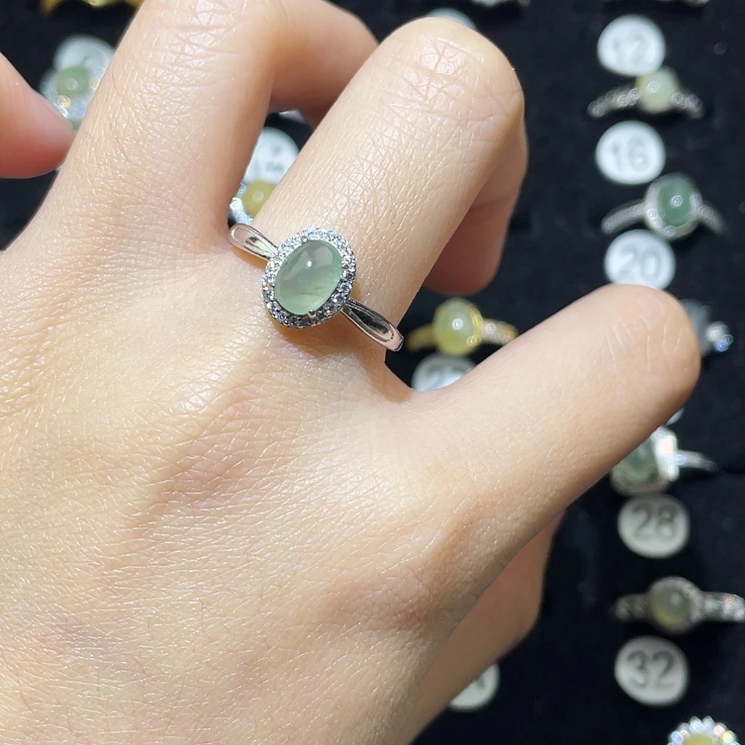 翡翠未镶嵌戒指戒指