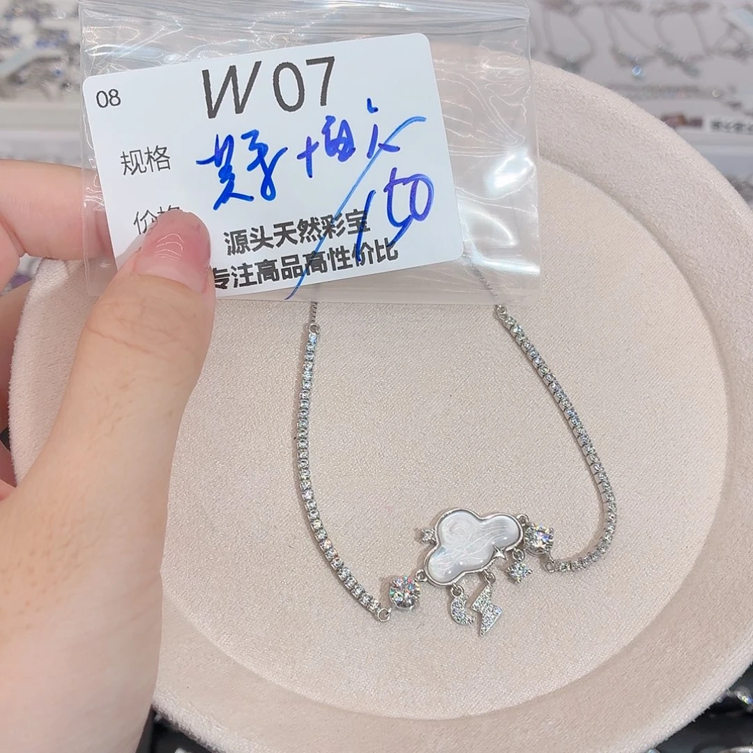 合成碳硅石925银w07