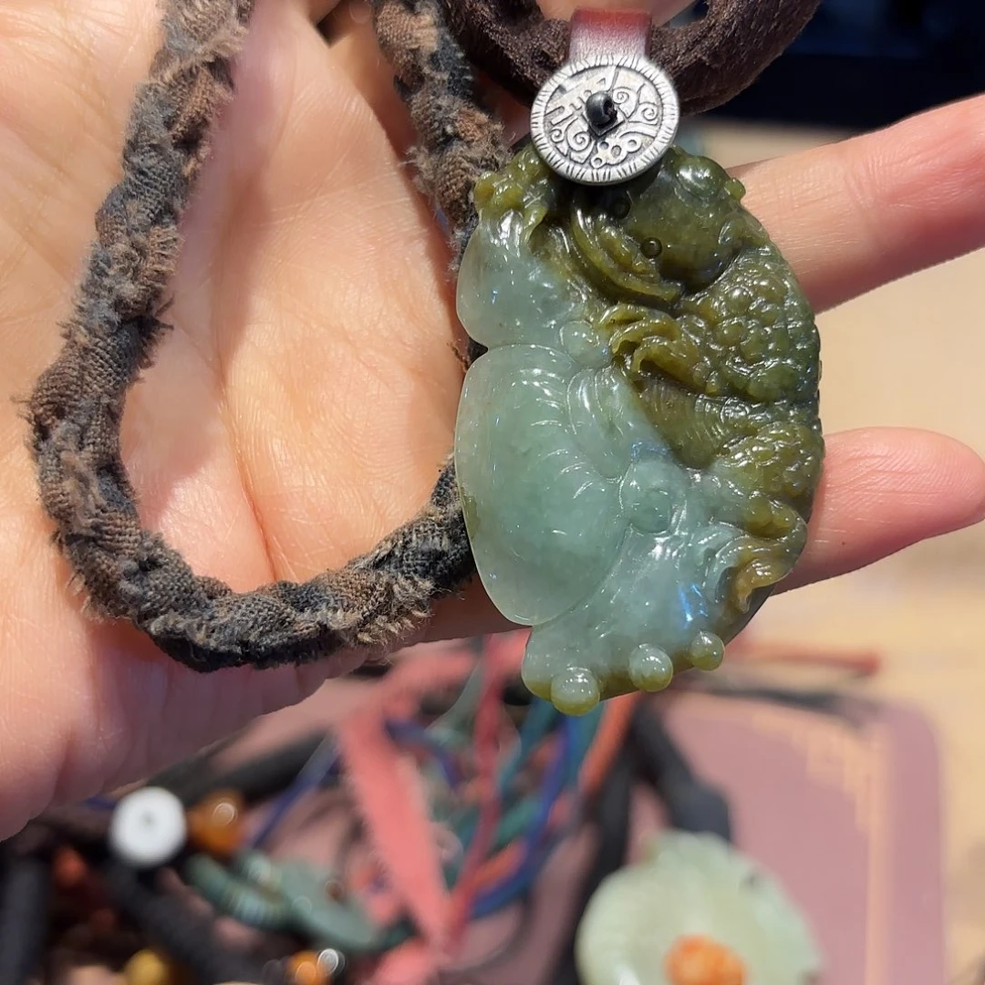 翡翠未镶嵌颈饰原创