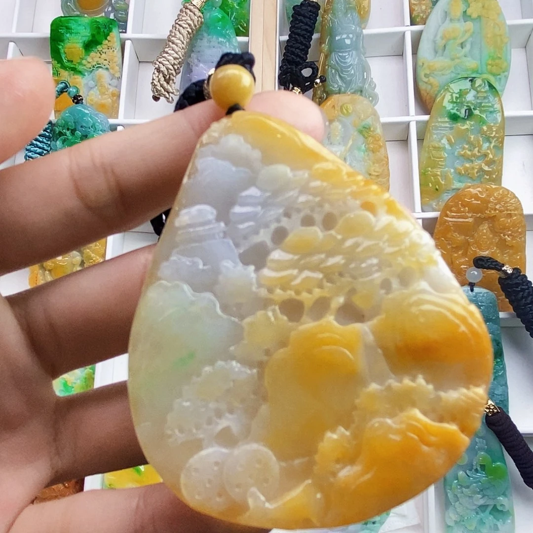 颈饰未镶嵌翡翠翡翠