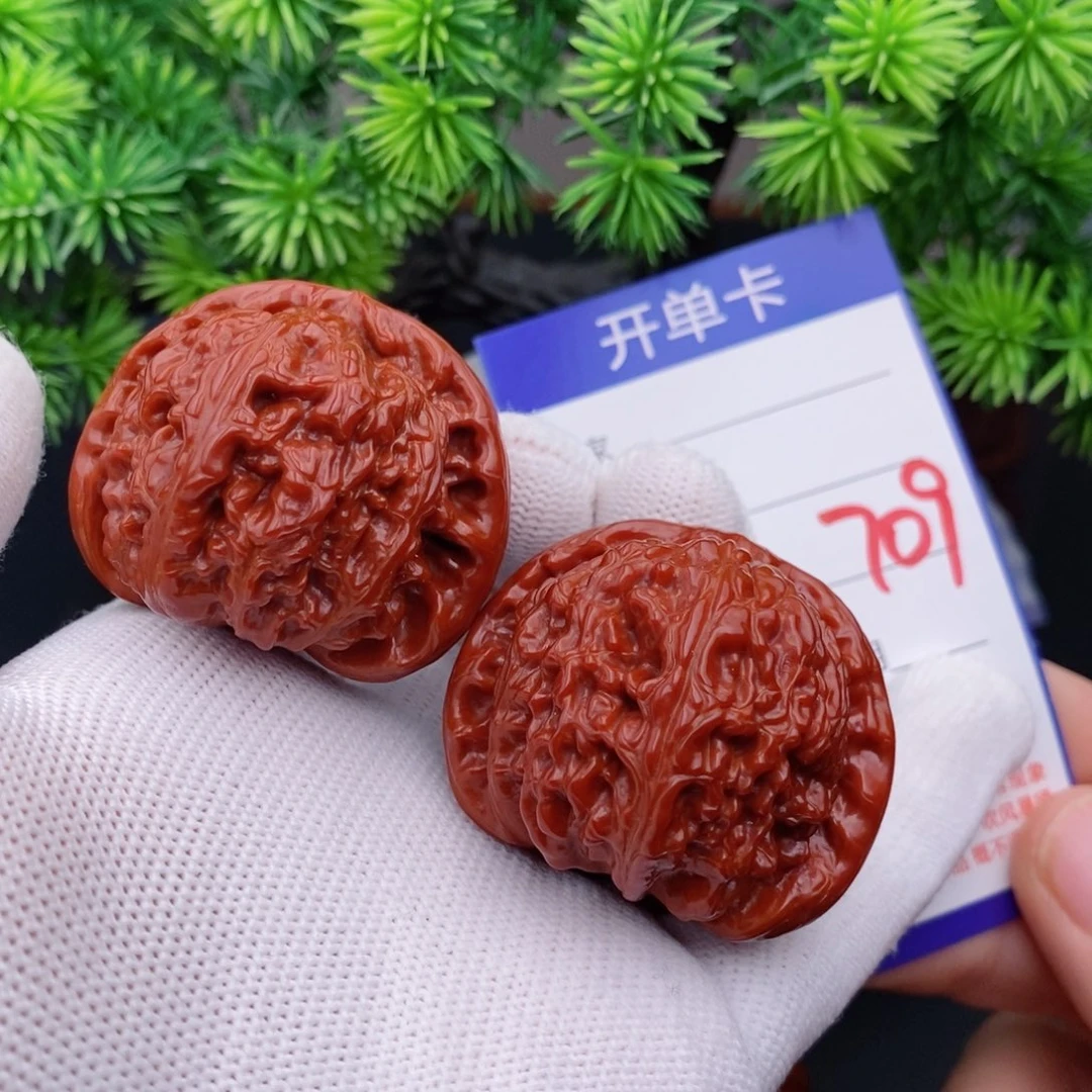 文玩核桃把件42球白709