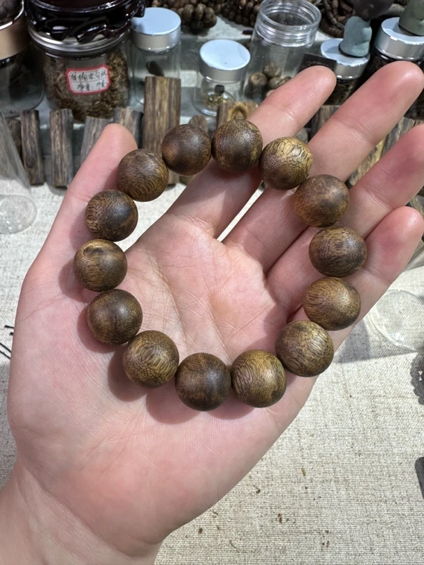 沉香（仅一串）海南白奇16mm、18.8克淳化老料凉韵味足
