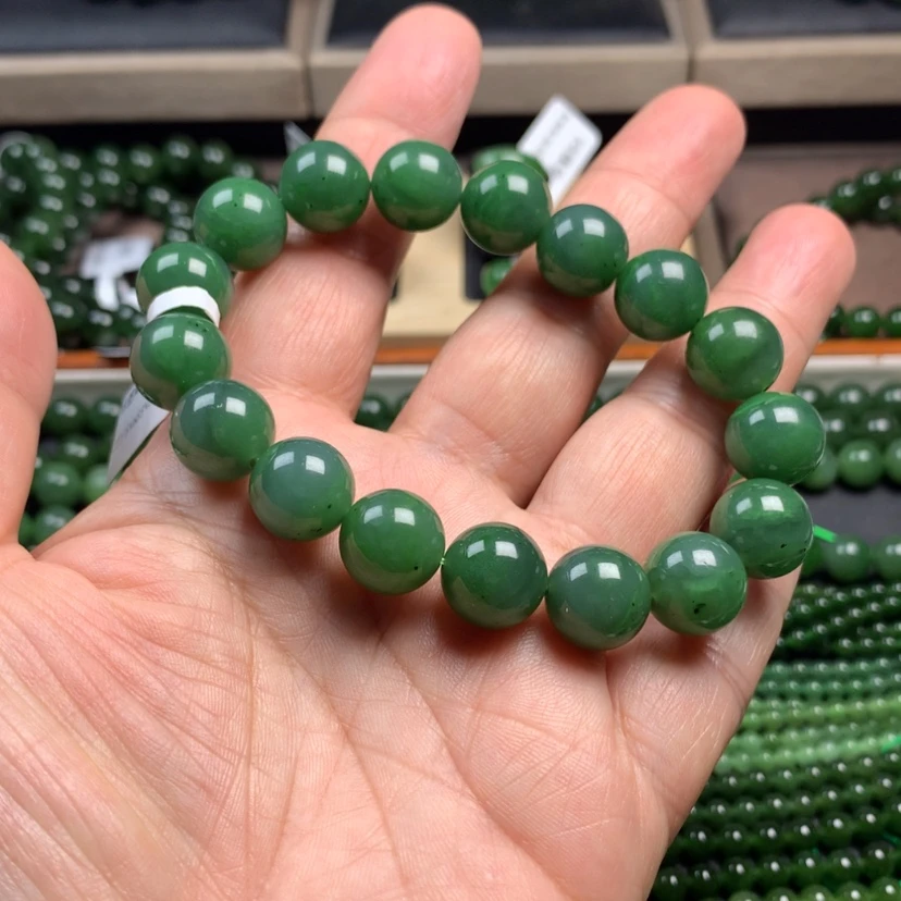 【闪购商品】和田玉（碧玉）手串未镶嵌12m m