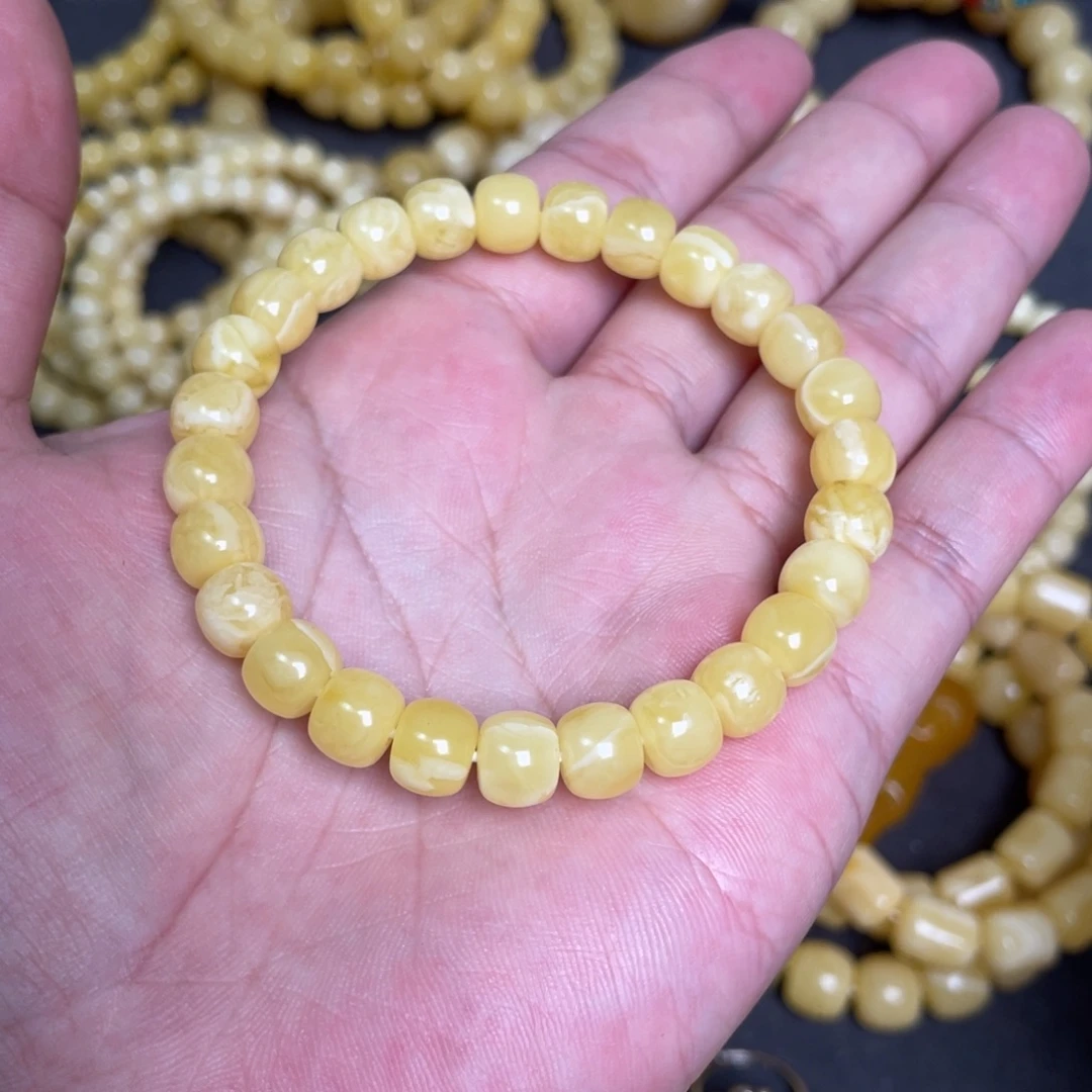 蜜蜡未镶嵌裸石蜜蜡手串8.6mm