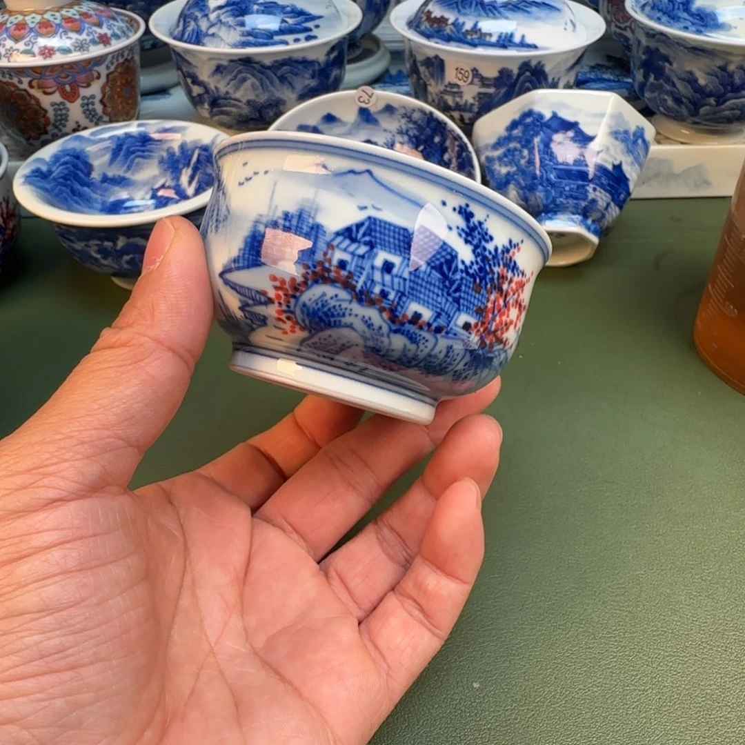 纯手工纯手绘茶具石头23