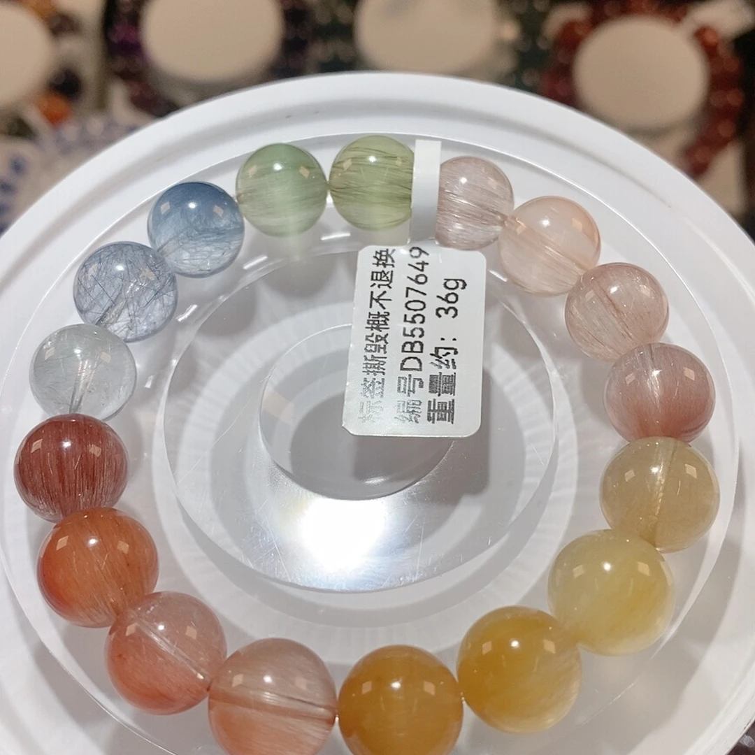 水晶手链未镶嵌F彩兔毛11.2