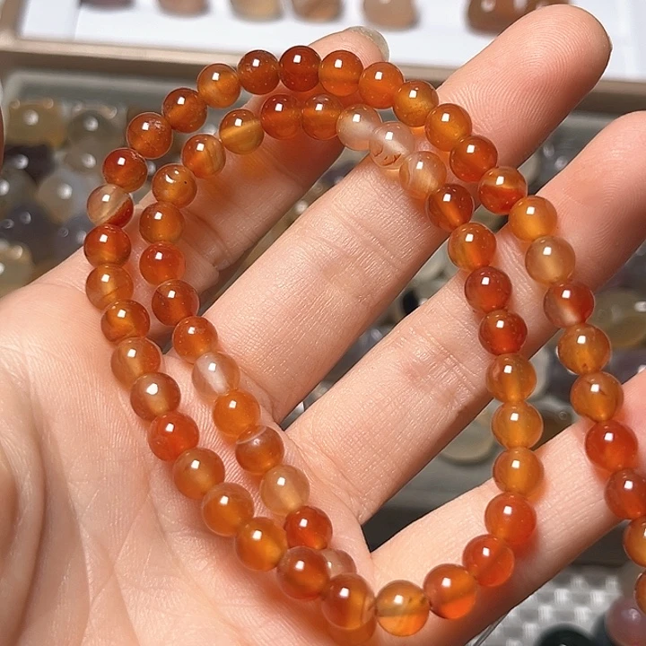 玛瑙/玉髓手链未镶嵌降***璃