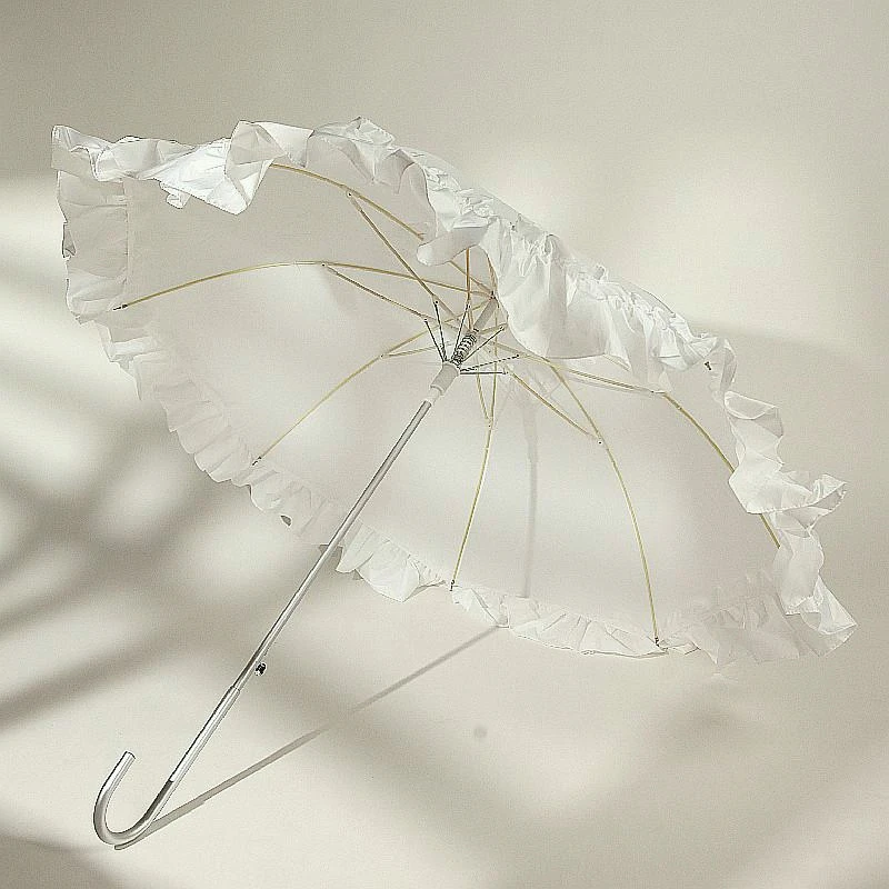 灿尘洋伞欧式复古伞摄影拍照拱形公主伞直杆宫廷风蕾丝长柄弯柄伞