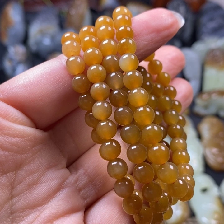 一***星和田玉未镶嵌项链