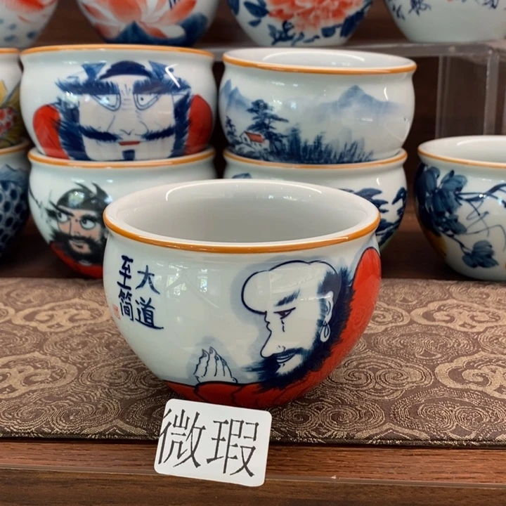釉下老陶泥手工绘制