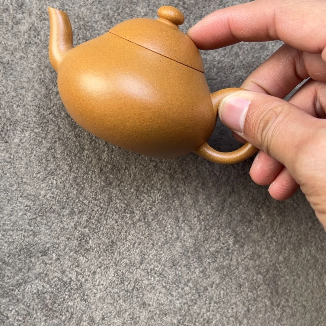 大***牛茶壶紫泥黄金段矮梨