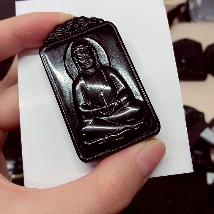 天然缅料a货钢琴黑特色题材挂件