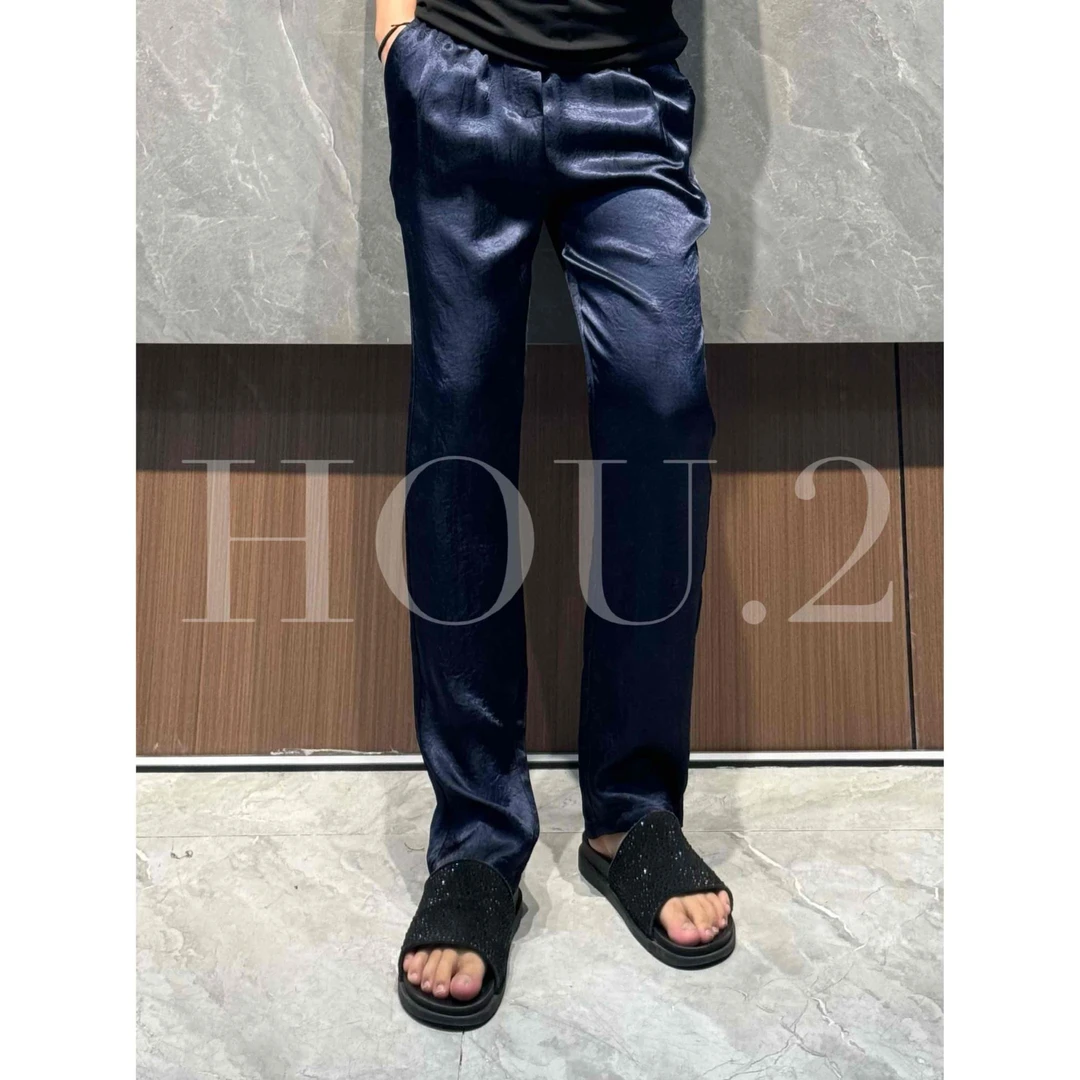 黑标系列【TC】2603 “冰爽顺滑”裸感醋酸百搭微阔休闲裤时尚大气