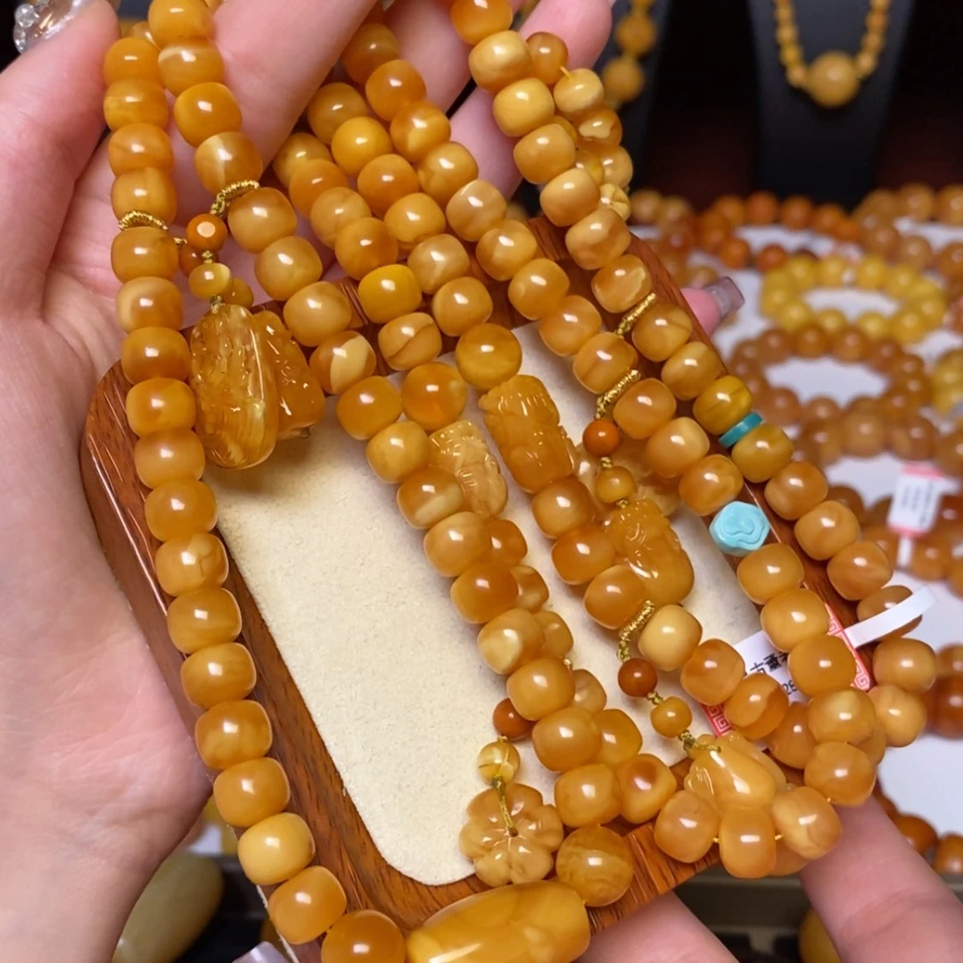 【闪购商品】蜜蜡颈饰未镶嵌项链