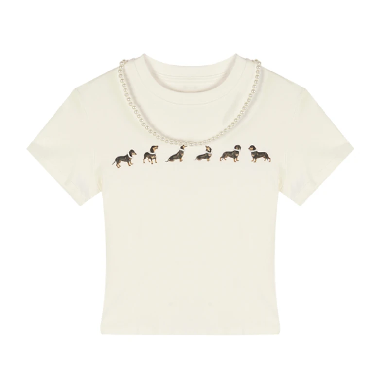 【千寻严选】夏季时尚气质百搭显瘦减龄洋气通勤设计感T恤C5TX8196A