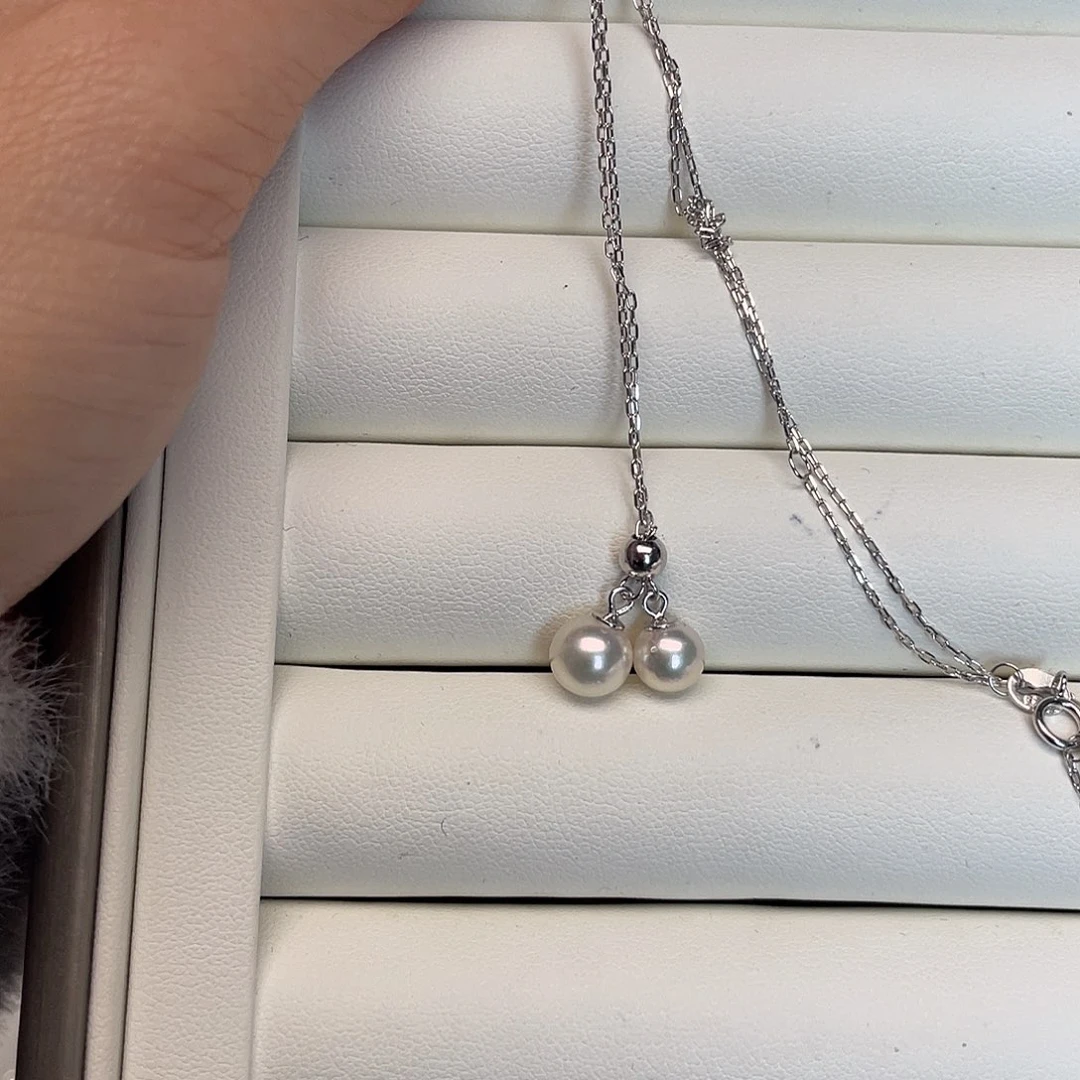 颈饰海水珍珠银S925镶嵌