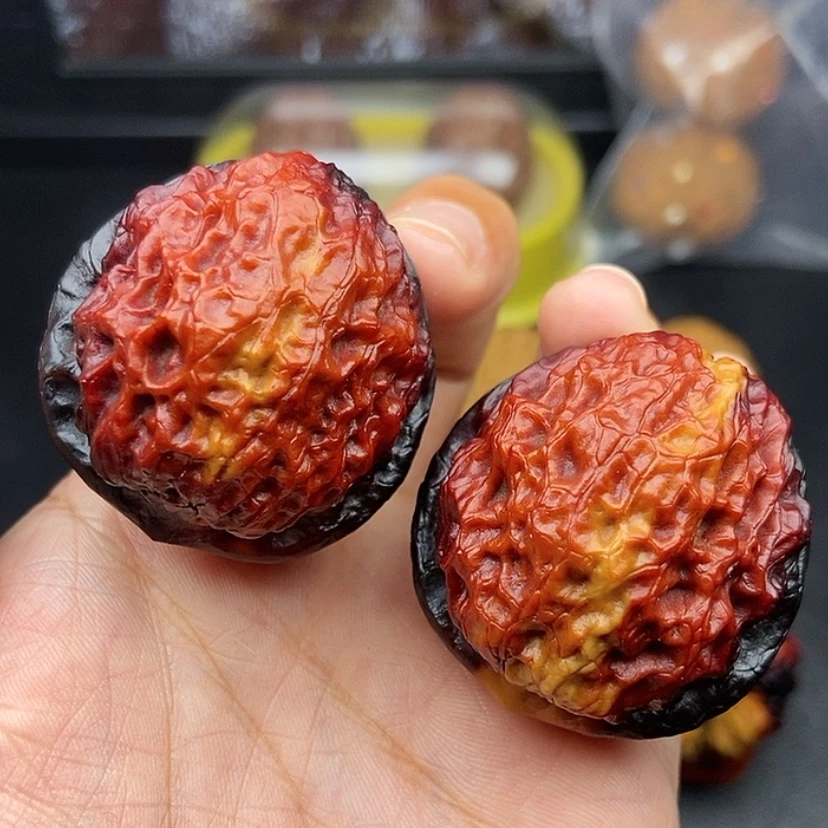 【闪购商品】把件文玩核桃42尺麒麟纹狮子