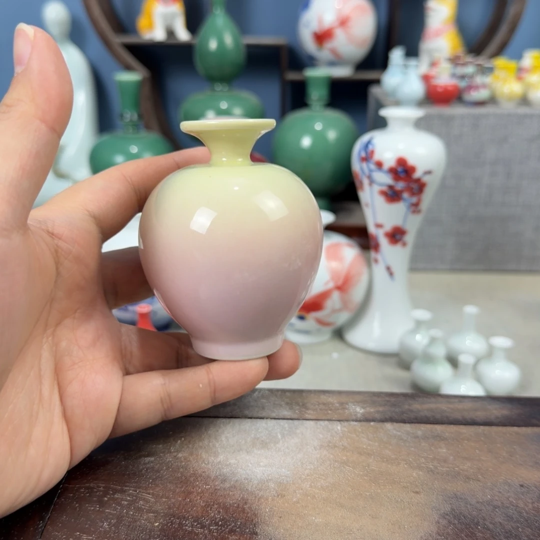 陶瓷手工小花器摆件