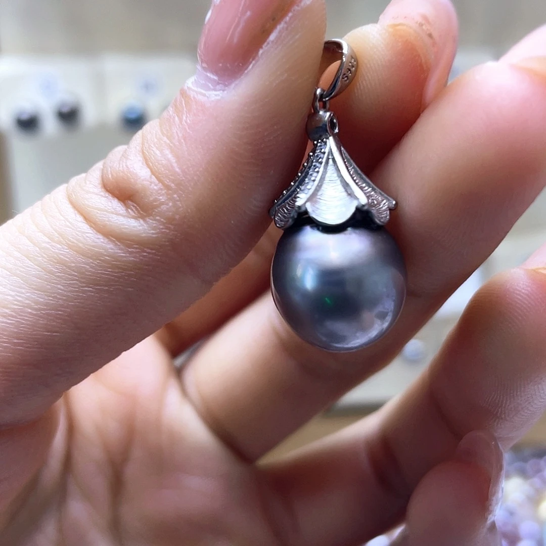 海水珍珠颈饰银S925镶嵌