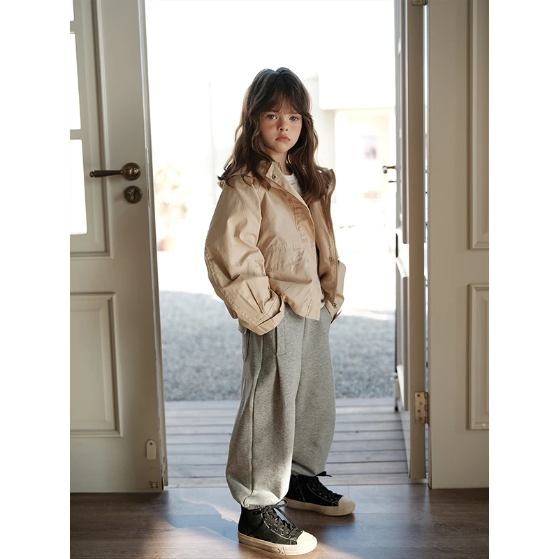 经典灰色卫裤K1751