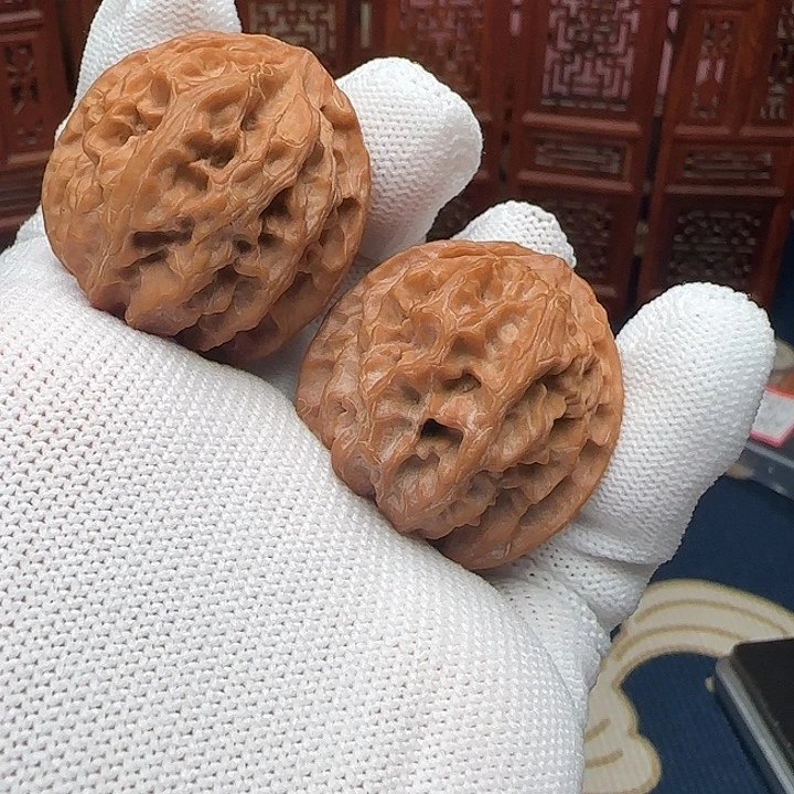 文玩核桃吊坠全品苹果园无药全家福三维同尺福利34