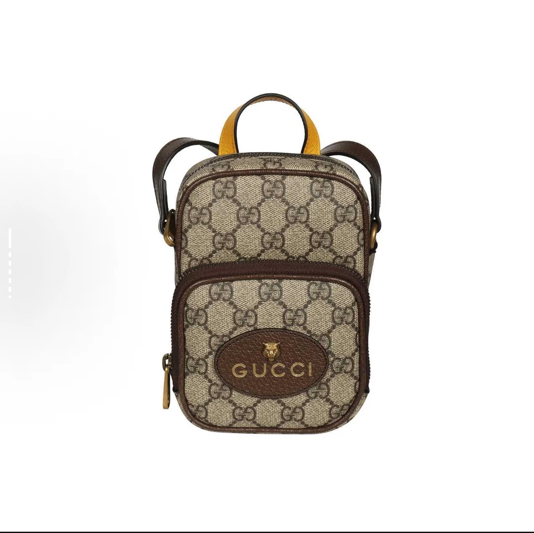 99新 GUCCI/古驰 Neo Vintage系列 老花虎头手机包相机包手提包