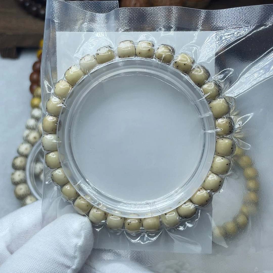 手串星月菩提原生态石玉8✖️7半壁留白