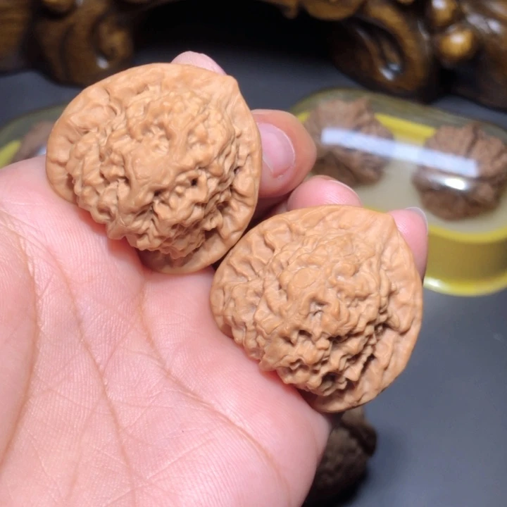 文玩核桃把件隋*森35关关公子帽