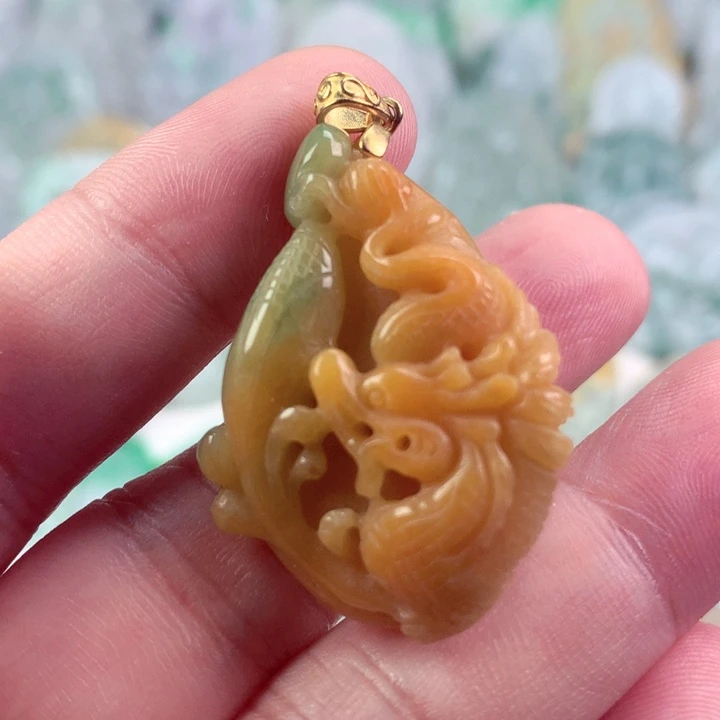 翡翠未镶嵌吊坠(不含链)
