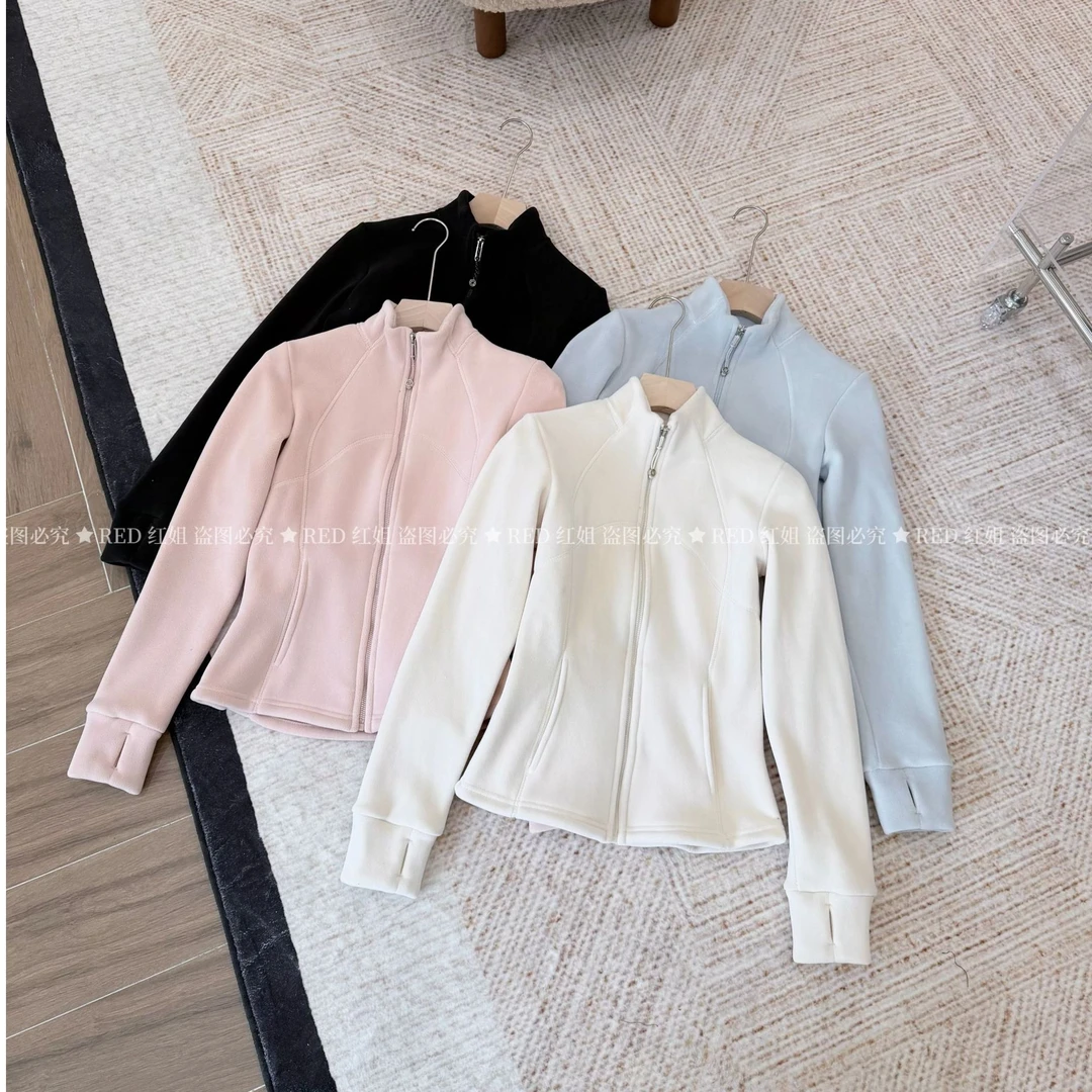软糯厚实~内搭外穿两不误~2025女士奥利绒修身显瘦拉链外套