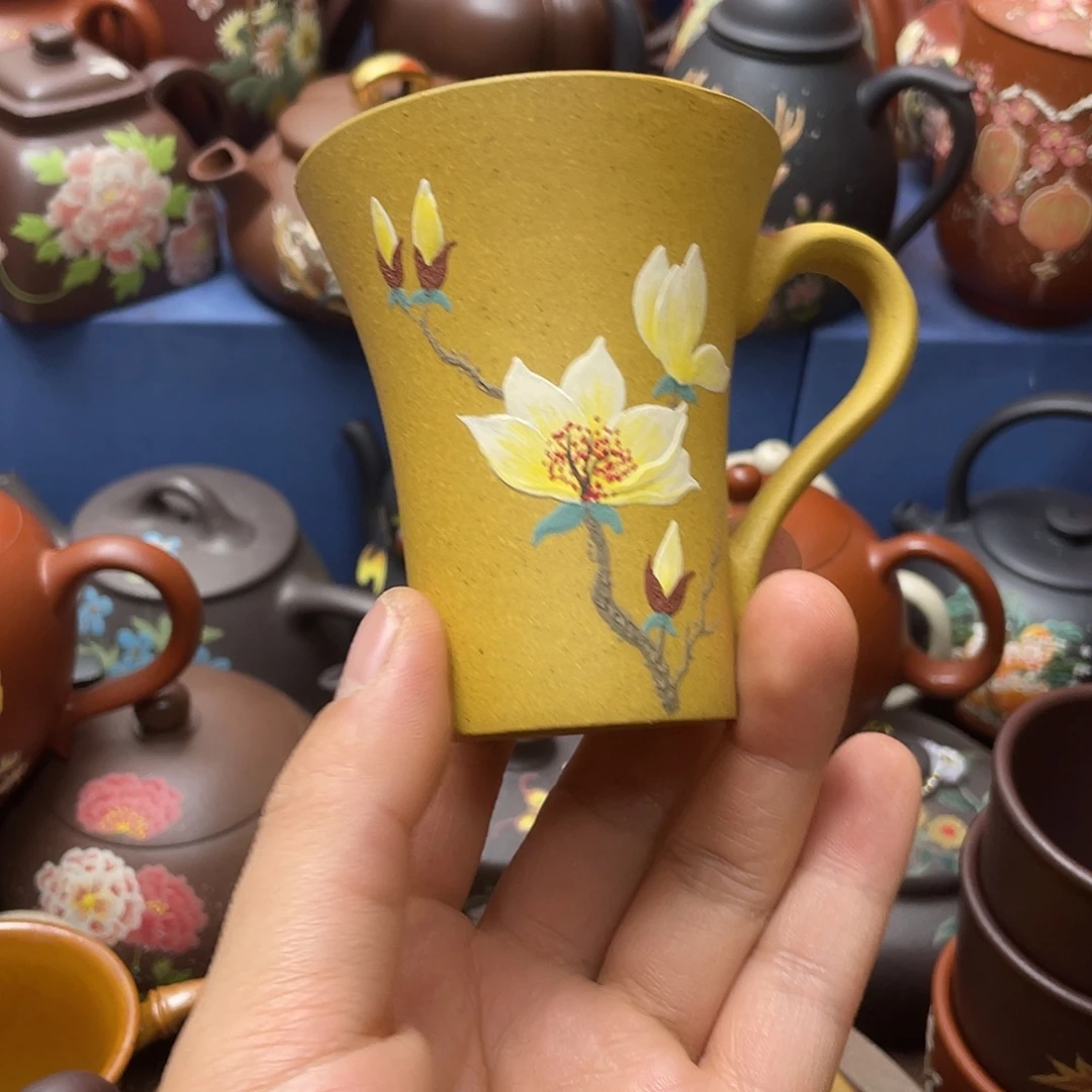 红泥茶杯紫砂主人杯120cc