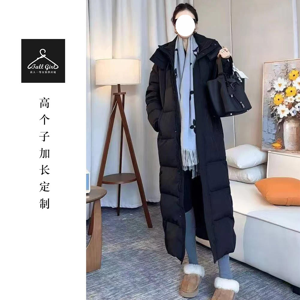 「超长棉袄」高个子秋冬超长过膝到腿肚防寒服棉衣外套