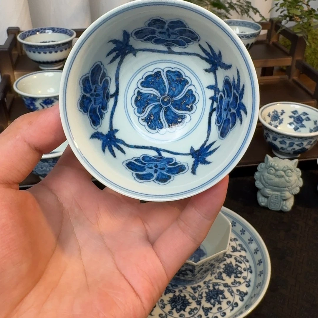 缠枝秋葵宫碗80cc