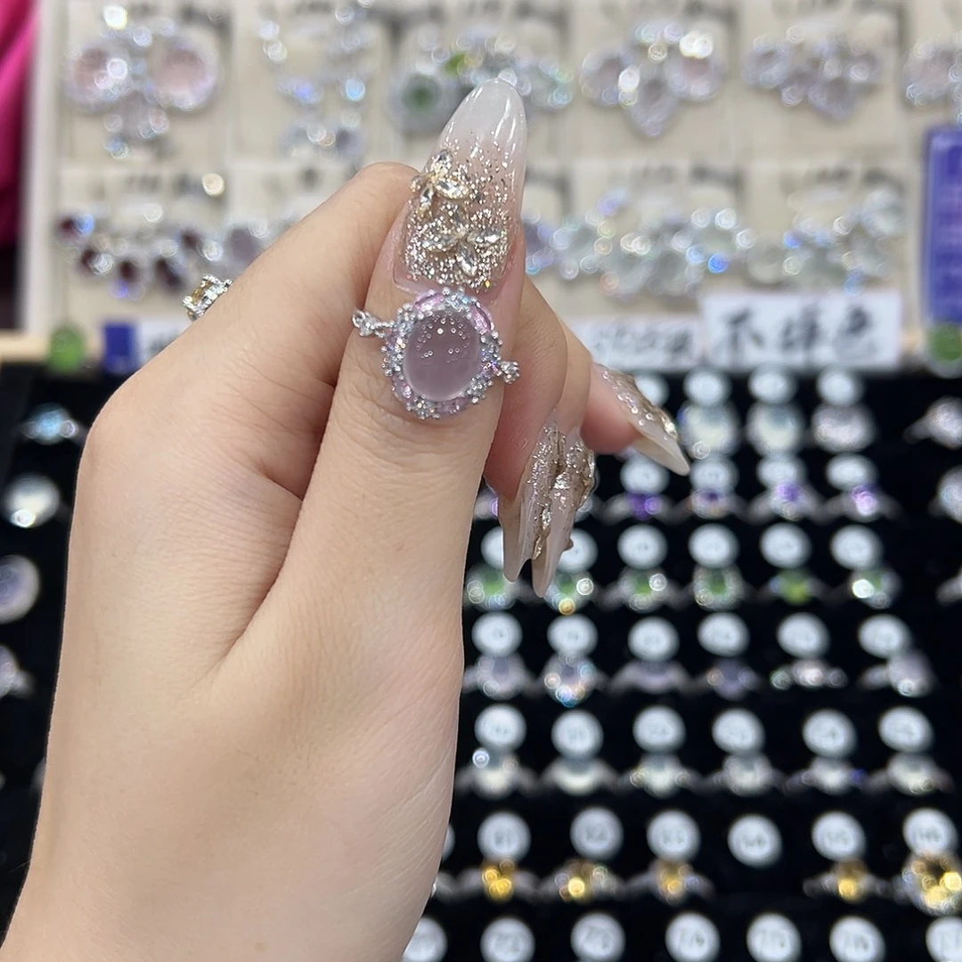 ****戒指银S925镶嵌萤石