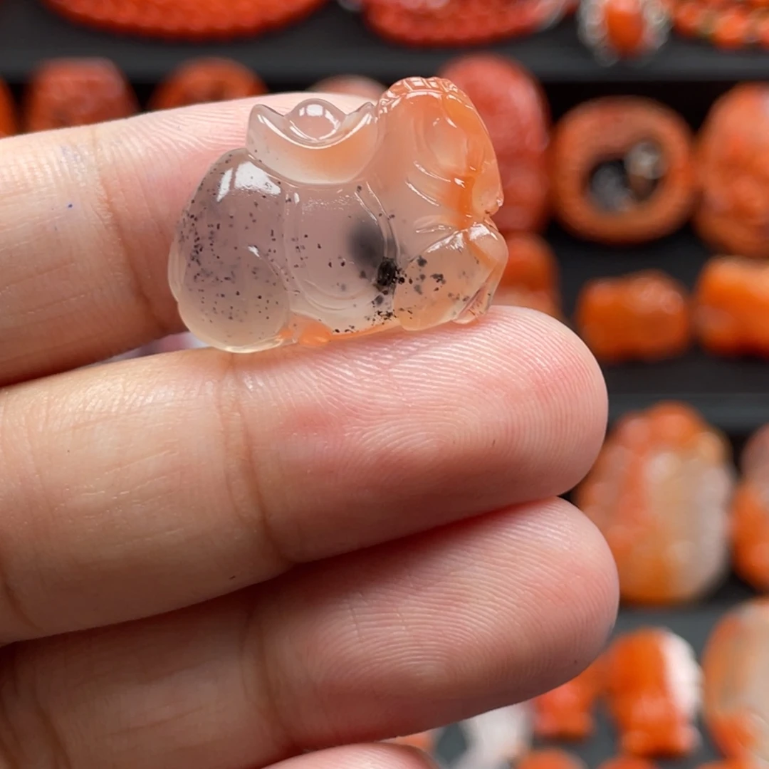 南红玛瑙未镶嵌唐马