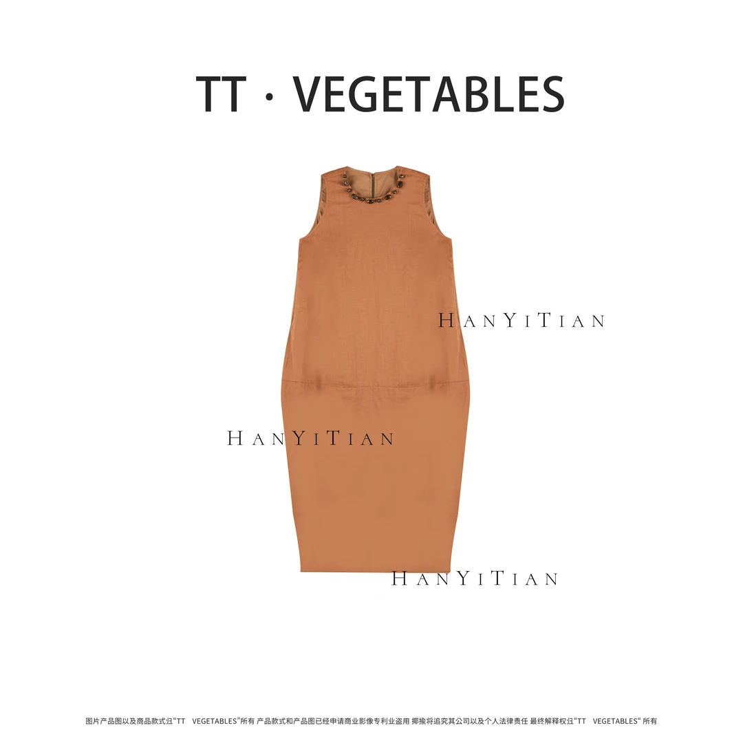 澄明 25春季新款百搭气质显瘦简约宽松连衣裙511251