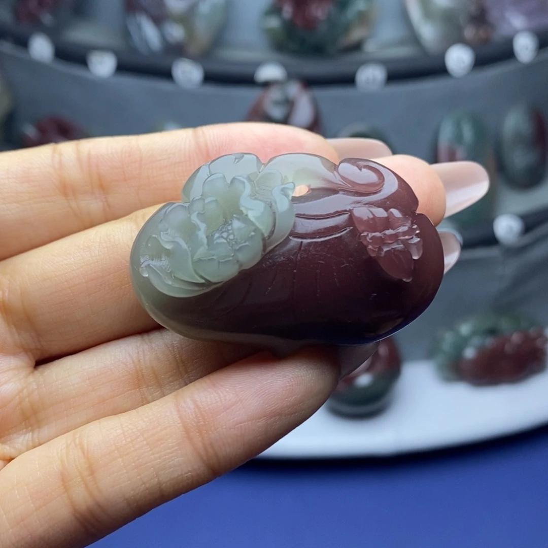 筷***君玛瑙/玉髓未镶嵌吊坠(不含链)