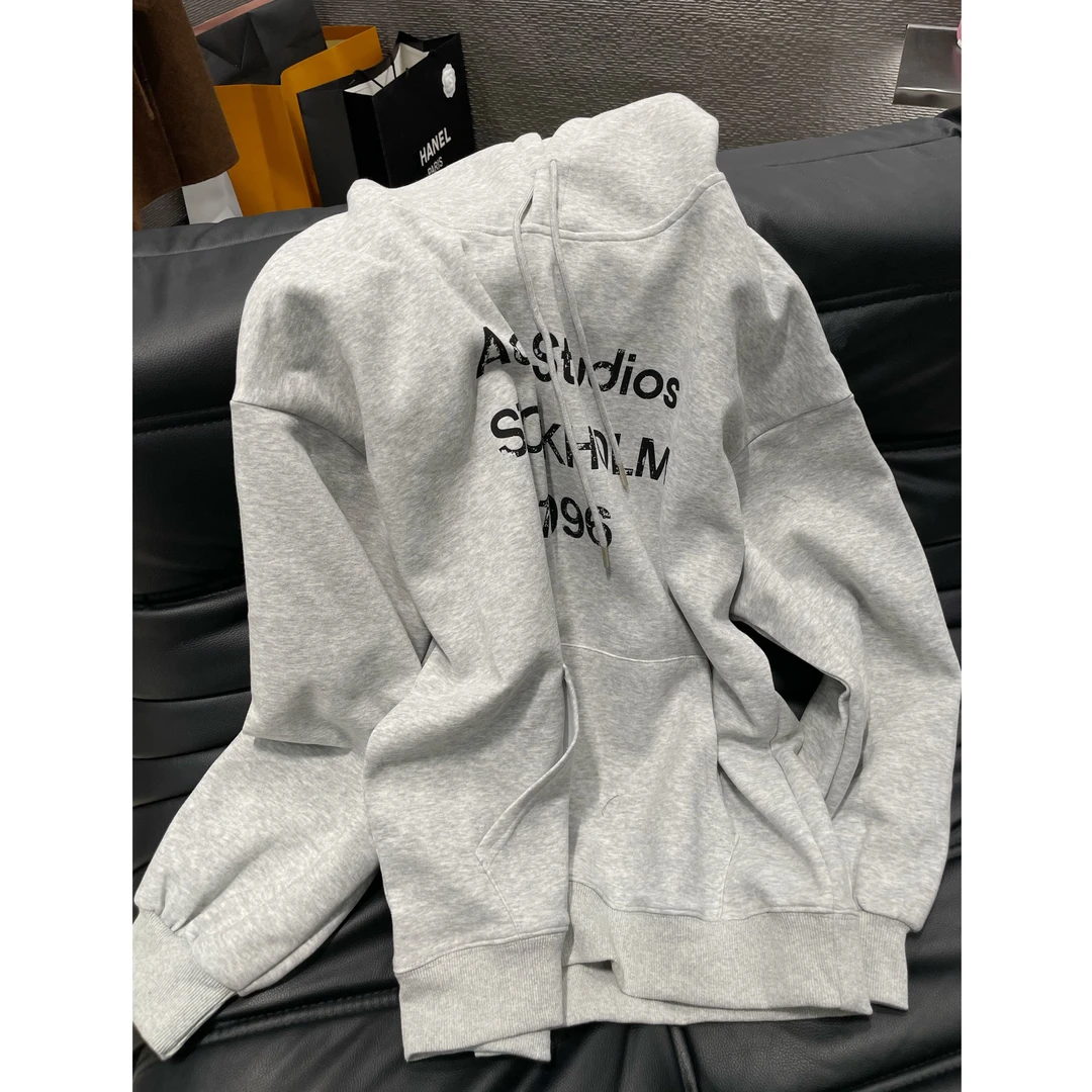 《An ni》【AC】秋冬新品时尚宽松休闲印花厚款长袖连帽卫衣Ani-C768