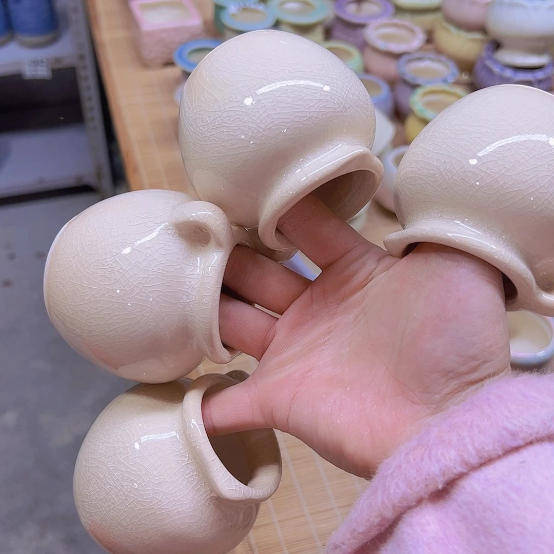 红陶陶瓷花盆当场满12包邮